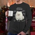 Pomeranian Anatomy Cute Pet Pom Mom Dog Dad For Men Women Girls Kids Men Long Sleeve T-Shirt