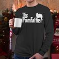 Pomeranian Father Dad The Pom Father Dog Lover Small Men Long Sleeve T-Shirt