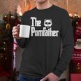 The PomFather Pomeranian Dog Dad Shirt Men Men Long Sleeve T-Shirt