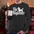 Poodle The Dogfather Cool Dog Daddy Dad Papa Father Men Kids Men Long Sleeve T-Shirt