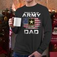 Proud To Be An Army Dad With American Flag Veteran Men Long Sleeve T-Shirt