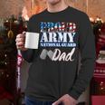 Proud Army National Guard Dad Fathers Day Shirt Men Men Long Sleeve T-Shirt
