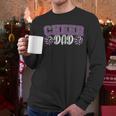 Proud Cheer Dad My Favorite Cheerleader Calls Me Dad Purple Men Long Sleeve T-Shirt