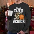 Proud Dad Of A 2026 Senior Basketball Graduation Leopard Men Long Sleeve T-Shirt