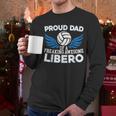 Proud Dad Of A Freaking Awesome Libero Volleyball Father Men Long Sleeve T-Shirt