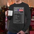 Puerto Rican Dad Nutrition Facts Pride Father's Day Men Long Sleeve T-Shirt Puerto Rican Dad Nutrition Facts Pride Father's Day Men Long Sleeve T-Shirt