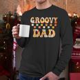Retro Groovy Dad Matching Family 1st Birthday Party Men Long Sleeve T-Shirt
