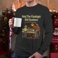 Retro Hold The Flashlight Still Dumbass Car Fixing Dad Son Men Long Sleeve T-Shirt