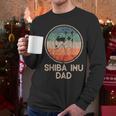 Shiba Inu Dog Vintage Shiba Inu Dad Men Women Men Long Sleeve T-Shirt