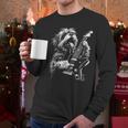 Shih Tzu Dog Playing Electric Guitar Rock Dog Dad Men Women Kids Men Long Sleeve T-Shirt