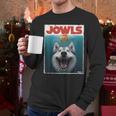 Siberian Husky Jowls Sled Dog Mom Top Alaskan Dog Dad Men Long Sleeve T-Shirt