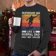 Skateboard Like A Normal Dad Vintage 80S 90S Retro Men Long Sleeve T-Shirt