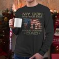 My Son Has Your Back Marine Dad Camouflage Men Long Sleeve T-Shirt