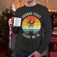 Sounds Fishy Count Me In Dad Grandpa Vintage Fishing Men Long Sleeve T-Shirt