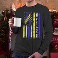 T21 Dad American Flag Down Syndrome Awareness Men Long Sleeve T-Shirt T21 Dad American Flag Down Syndrome Awareness Men Long Sleeve T-Shirt