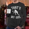 That's My Girl Volleyball Dad Of A Volleyball Player Father Men Long Sleeve T-Shirt