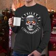 Toilet Destroyer Poop Jokes Dad Humor Poop Diarrhea Men Long Sleeve T-Shirt