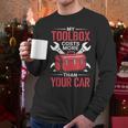 My Toolbox Costs More Than Your Car Mechanic Dad Rrepair Guy Men Long Sleeve T-Shirt My Toolbox Costs More Than Your Car Mechanic Dad Rrepair Guy Men Long Sleeve T-Shirt
