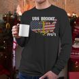 USS Brooke FFG-1 Frigate Veterans Day Son Father Grandpa Dad Men Long Sleeve T-Shirt