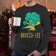 Vegetable Word Game Dad Joke Brocco-Lee Broccoli Men Long Sleeve T-Shirt