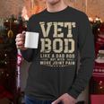 Vet BOD Like A Dad Bob Military Veteran Humor Men Long Sleeve T-Shirt