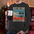 Vintage Best Cat Dad Ever Bump Fist Father's Day Cat Daddy Men Long Sleeve T-Shirt Vintage Best Cat Dad Ever Bump Fist Father's Day Cat Daddy Men Long Sleeve T-Shirt