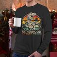 Vintage Fatherhood Is A Walk In The Park DadRex Dinosaur Men Long Sleeve T-Shirt
