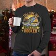 Vintage Father's Day Fishing Full Time Dad Part Time Hooker Men Long Sleeve T-Shirt