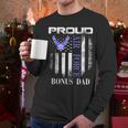Vintage Proud Air Force Bonus Dad With American Flag Men Long Sleeve T-Shirt