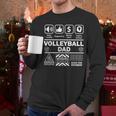 Volleyball Dad Contents Of Sports Father Men Long Sleeve T-Shirt