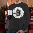 Volleyball Player 9 Volleyball Mom Dad Jersey Number 9 Men Long Sleeve T-Shirt Volleyball Player 9 Volleyball Mom Dad Jersey Number 9 Men Long Sleeve T-Shirt
