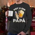 Voy Hacer Papa Ser Papa Voy A Ser Papa Dad To Be In Spanish Men Long Sleeve T-Shirt