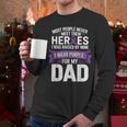 I Wear Purple For My Dad Pancreatic Cancer Support Men Long Sleeve T-Shirt I Wear Purple For My Dad Pancreatic Cancer Support Men Long Sleeve T-Shirt