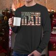 Wrestling Dad American Flag Matching For Dads Of Wrestlers Men Long Sleeve T-Shirt