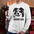 Aussie Dad Australian Shepherd Dog Dad For Men Men Long Sleeve T-Shirt