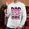 Dad Of The Birthday Girl Pink Family Birthday Girls Party Men Long Sleeve T-Shirt