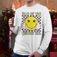 Dad Of The Birthday Girl Retro Family Matching Party Bday Men Long Sleeve T-Shirt