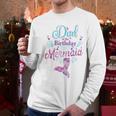 Dad Of The Birthday Mermaid Birthday Party Mermaid Dad Men Long Sleeve T-Shirt