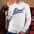 Dad3 Dad Cubed Father Of Three Daddy 3 Third Time Dad Men Long Sleeve T-Shirt