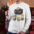 Despicable Me Minions Father's Day 1 Dad Cardboard Sign Men Long Sleeve T-Shirt Despicable Me Minions Father's Day 1 Dad Cardboard Sign Men Long Sleeve T-Shirt