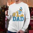 Disney Donald Duck Number One Dad Sunglasses Father's Day Men Long Sleeve T-Shirt Disney Donald Duck Number One Dad Sunglasses Father's Day Men Long Sleeve T-Shirt