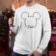 Disney Mickey And Friends Dad Mickey Art Line Pocket Logo Men Long Sleeve T-Shirt Disney Mickey And Friends Dad Mickey Art Line Pocket Logo Men Long Sleeve T-Shirt