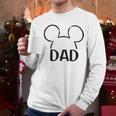 Disney Mickey And Friends Dad Mickey Ears Outline Logo Men Long Sleeve T-Shirt