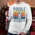 Dog Dad Vintage Poodle Dad Men Long Sleeve T-Shirt