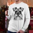 Dog Fingerprint Miniature Schnauzer Dad Mom Men Long Sleeve T-Shirt Dog Fingerprint Miniature Schnauzer Dad Mom Men Long Sleeve T-Shirt