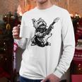 Dog Guitarist Guitar Yorkie Dad Mom For Men Women Men Long Sleeve T-Shirt