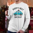 Father Son Daughter Daddy's Best Backup Father's Day Toddler Men Long Sleeve T-Shirt