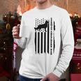German Shepherd Dad Vintage Flag Patriotic Dog Men Long Sleeve T-Shirt