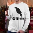 Goth Dad Gothic Bird Crow Emo Father's Day Men Long Sleeve T-Shirt