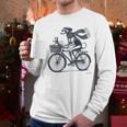 Italian Greyhound Whippet Bicycle Cycling Dog Mom Iggy Dad Men Long Sleeve T-Shirt